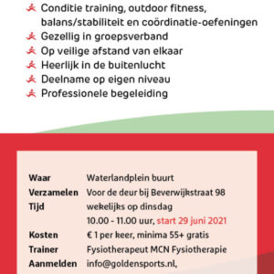flyer buiten bewegen voor 55+