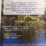 flyer wandelen met aandacht