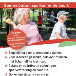 samen buiten bewegen flyer