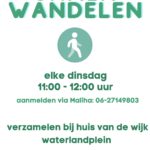 samen wandelen flyer