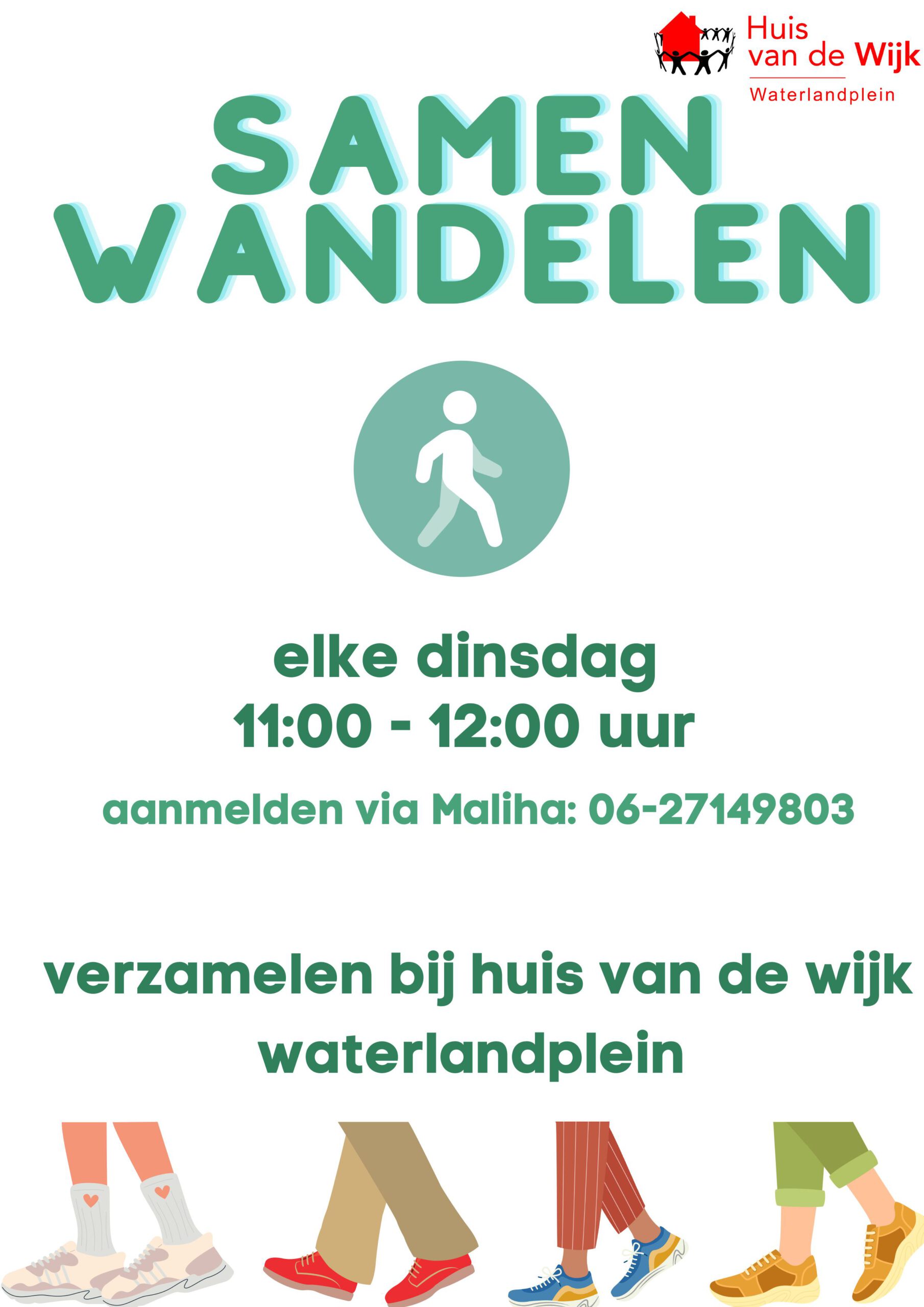 samen wandelen flyer