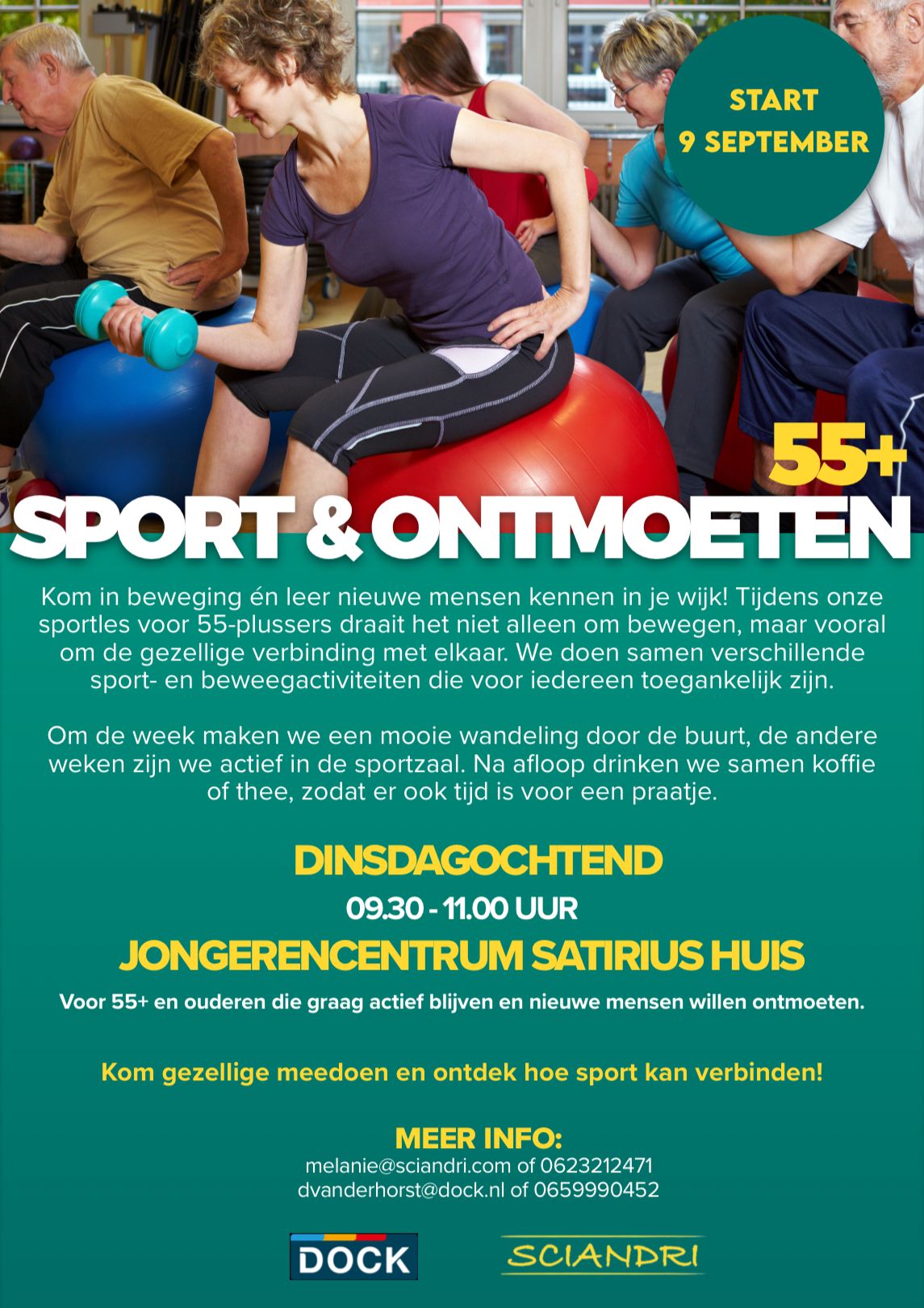 flyer sport en ontmoeten
