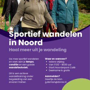 sportief wandelen flyer