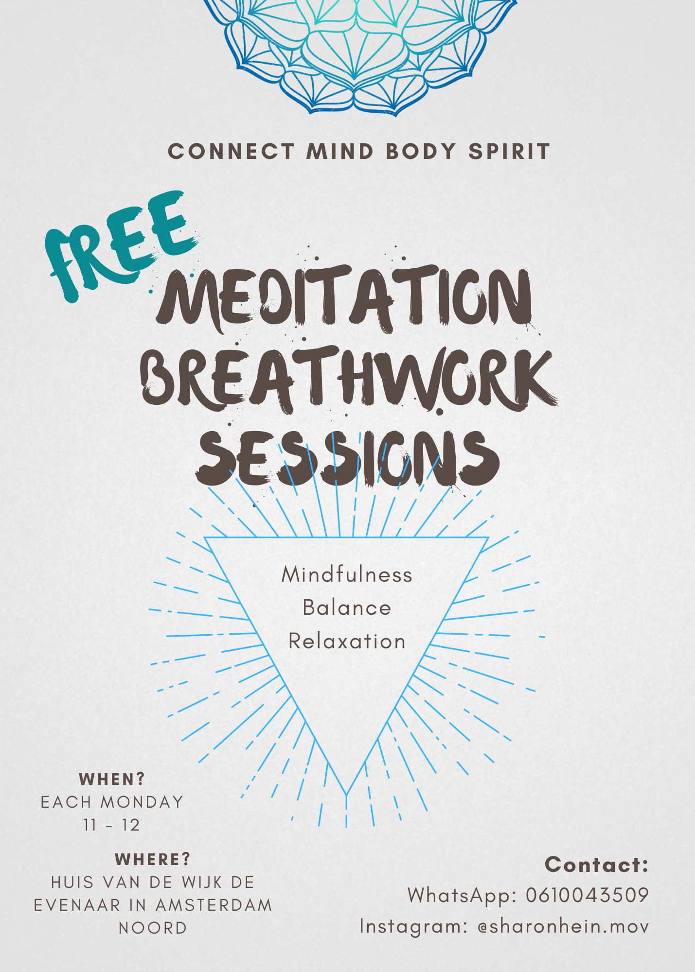 flyer meditation breathwork
